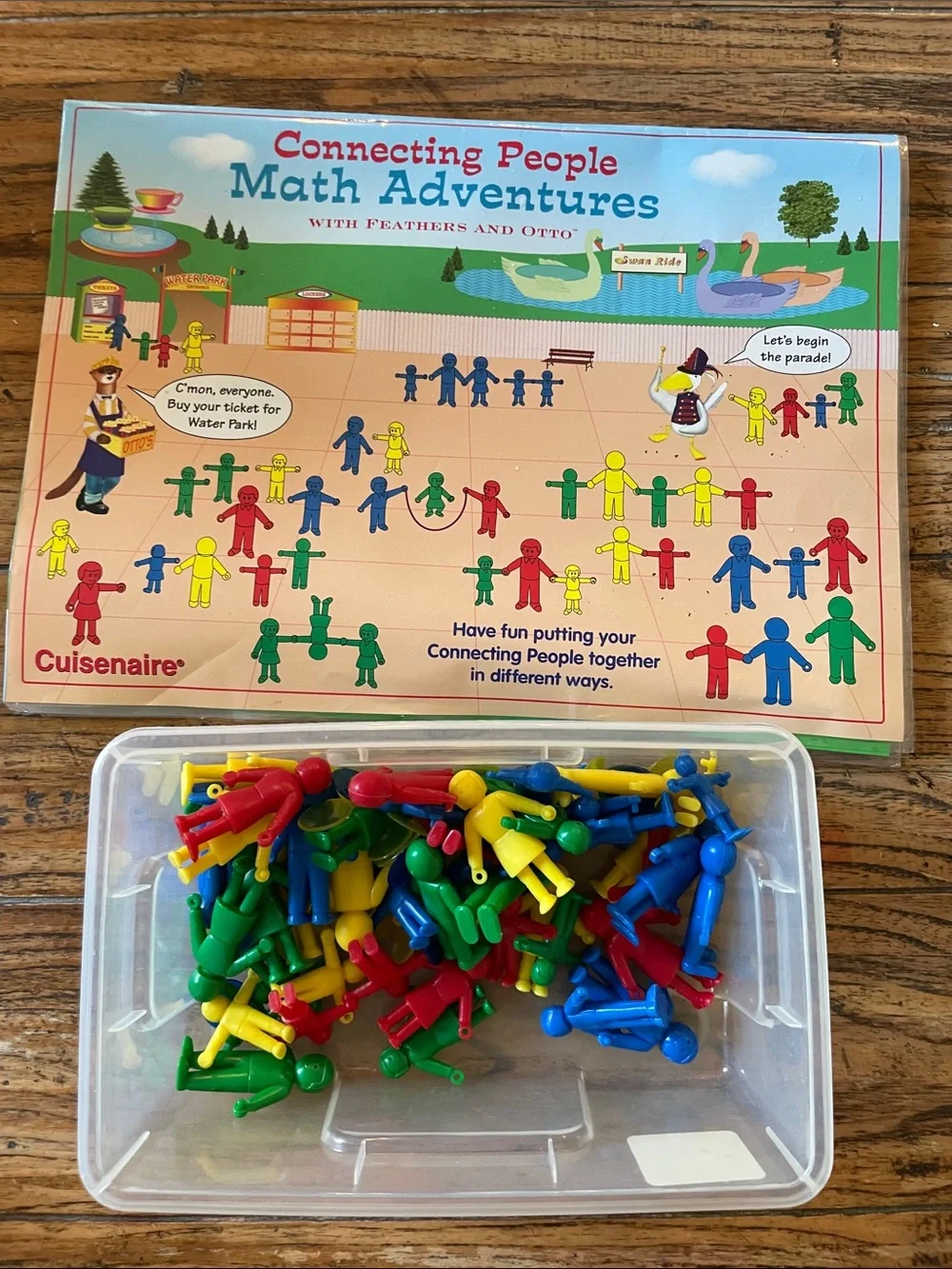 Cuisenaire Math  Connecting People Figures Set and Instructions